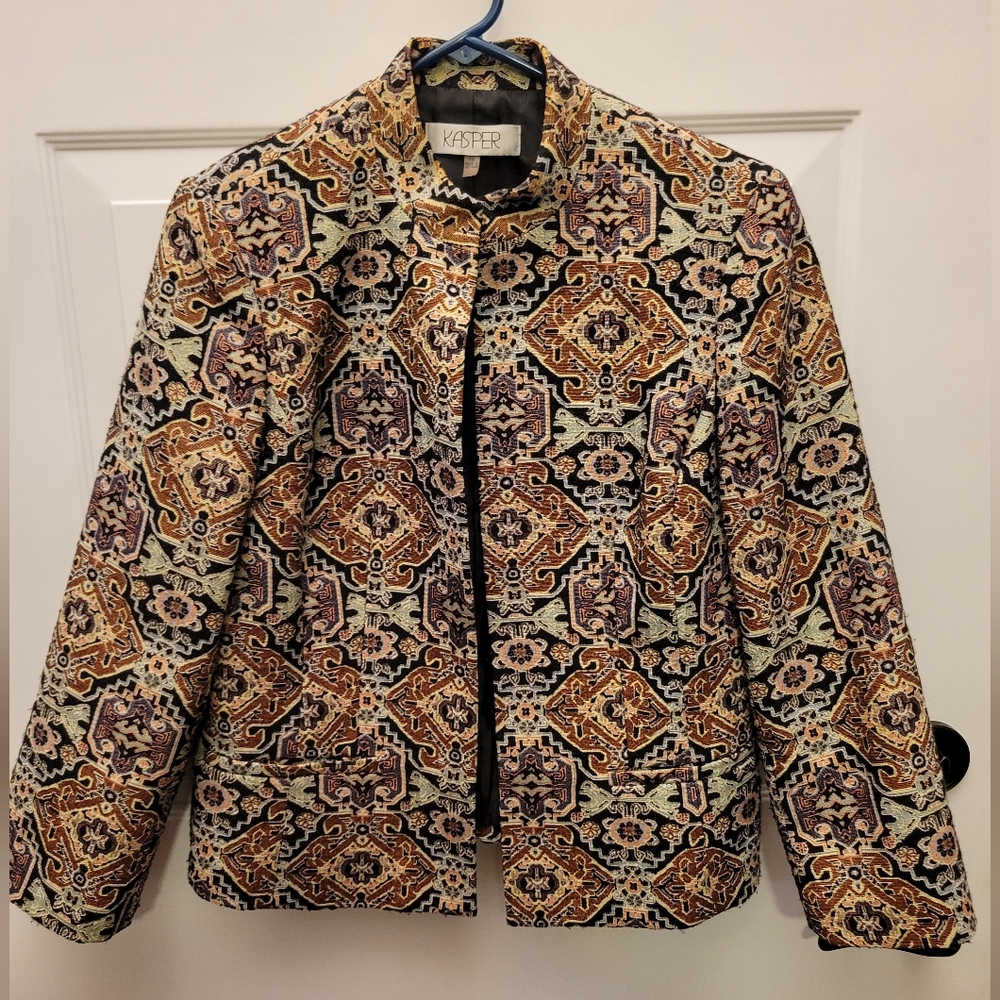 Kasper Women's Ornate Patterned Blazer